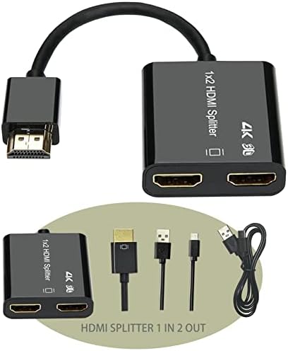 HDMI Сплитер 1 во 2 Надвор, 4K /3840x2160P, 1920x1080p/3D, HDCP 2.2, Supports4,PS3, Playstation, Двд Плеер, Xbox, итн.