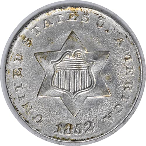 1853 П Три Центи Сребрена Несертифицирана Г