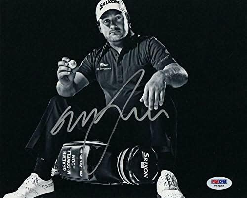 Graeme McDowell потпиша автограм 8x10 Фотографија - Шампион за голф во САД, ретка w/psa - автограмирани фотографии за голф