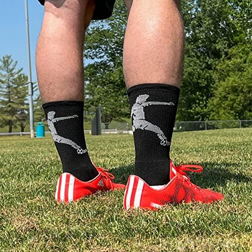 ChalkTalkSPORTS Фудбал Атлетски Ткаени Средно Теле Чорапи | Фудбалски Играч | Млади И Возрасни Големини