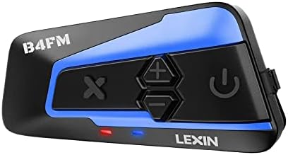 Lexin 2PCS B4FM 10 Riders Motorcycle Bluetooth Слушалки со музика за споделување музики, интерком на кациги Bluetooth со откажување