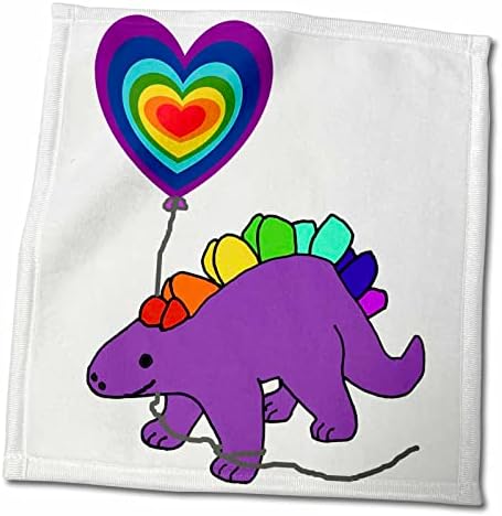 3дроза Симпатична Смешна Стегосаурус Диносаурус Со Срце Љубов Балон-Крпи