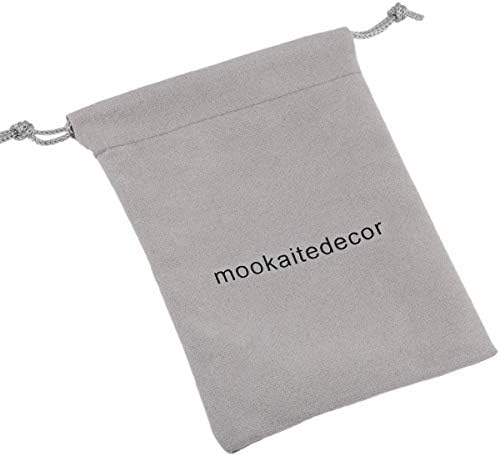 Mookaitedecor пакет - 2 артикли: Пакет од 4 мешани палецот Carre Change & Pack од 4 флуорит полиран џеб палм камења за анксиозност