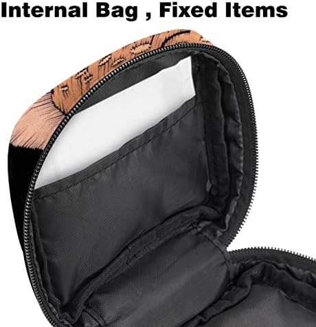 Торба за складирање на санитарна салфетка, торба за менструален период за тинејџери, носител на подлога за доење, преносен женски