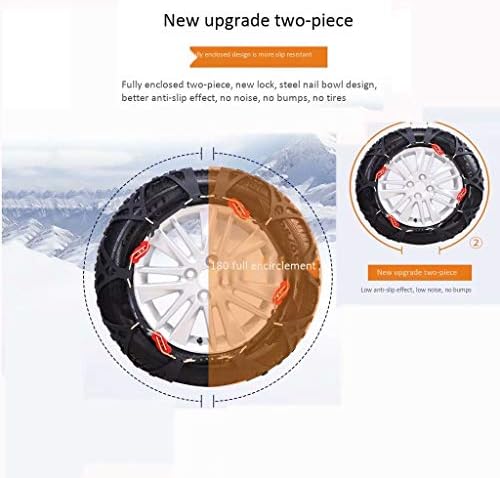 FSCZ автомобил гума снежен ланец 292 челик за нокти за нокти Безбедност против лизгање на снег автоматско затегнување на говедско