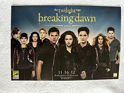 Twilight Breaking Dawn Дел 2-11 x17 Оригинален промо филмски постер SDCC 2012