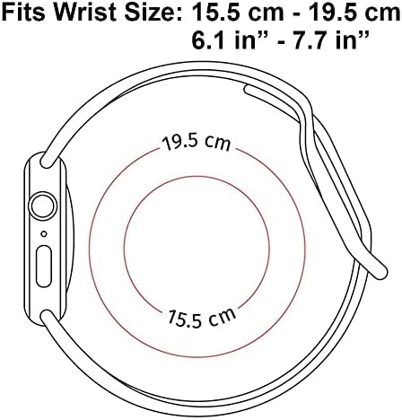 Ikiki-Tech Компатибилен со Apple Watch Band 38mm 40mm 41mm замена Силиконска мека спортска нараквица за iWatch Series 8 7 6