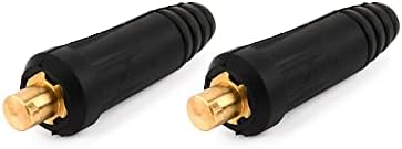 Конектори за кабел за заварување LuckyWeld, 2 парчиња DKJ35-50 Кабел за заварување за брз приклучок за конектор за брз конектор