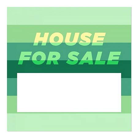 CGSignLab | „Куќа за продажба -Модерен градиент“ прозорец за лепење | 5 x5