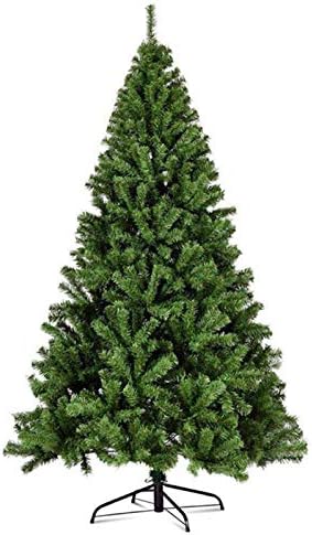 WOGQX вештачко новогодишно дрво грмушка зелена Божиќна Божиќ, силен метален штанд, 2ft/ 3ft/ 4ft/ 5ft/ 6ft/ 7ft/ 8ft