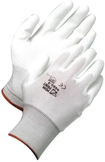 Обложени нараквици со обложување на MDMPrint, бели, 0,7 милотиви, ПР, Големина на ракавицата: 10