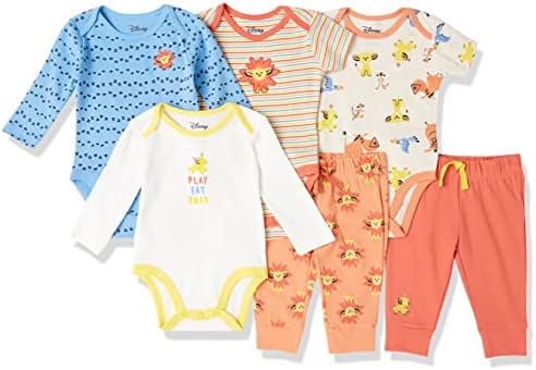 Essentials Disney | Марвел | Сет на облека со 6 парчиња на бебиња на бебиња во Starвездите, пакет од 6