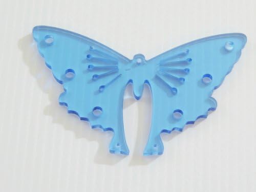 Делови за играчки со сина акрилна пеперутка
