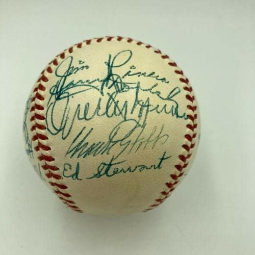 Прекрасен тим од 1952 година во Чикаго Вајт Сокс потпиша бејзбол со Нели Фокс ЈСА Коа - Автограм Бејзбол