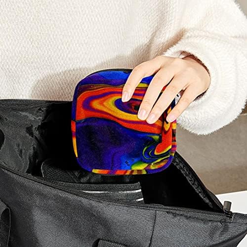Период торба, санитарна торба за складирање на салфетки, торбичка за периоди, торба за шминка за патувања, шарена уметност