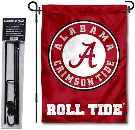 Алабама Кримсон плима и плима, лого Градино знаме и држач за столбови на знамето