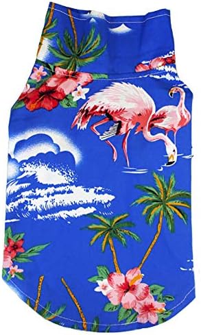 Марупет Куче Хавајска Кошула Њустил Летен Елек На Плажа Облека За Миленичиња Со Кратки Ракави Врвна Цветна Маица Хавајски Врвови