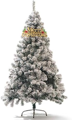 ЦИВИК 7,8 Стапки Пвц Смрека Вештачка Елка, Собрани Снежни Украсени Дрвја Преклопливи За Внатрешен Божиќен Новогодишен Празник-210