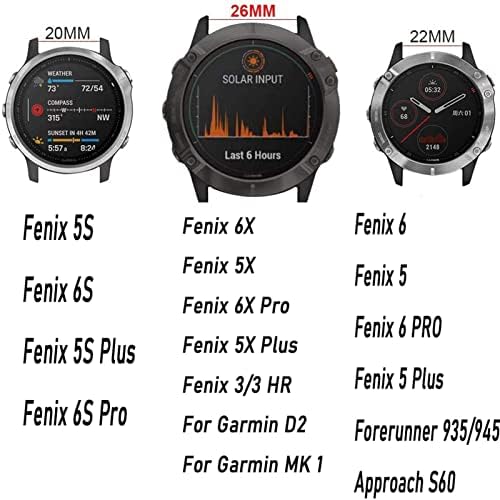 NANWN 20/22/26mm Watchband за Garmin Феникс 6 6S 6X Pro 5 5X 5S Плус 3HR 935 MK2 Силиконски Бенд Брзо Ослободување Часовник