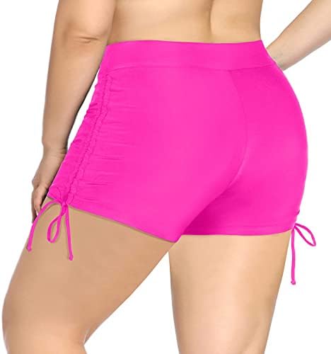 Женски плус табла шорцеви жени плус големина цврста и печатена висина на половината бразилско бикини дното на пливање брифинзи