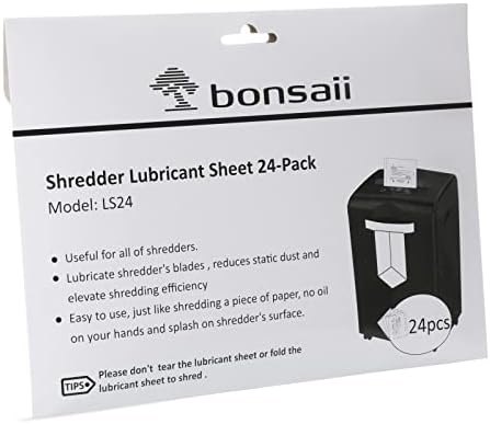 Bonsaii 12 лим вкрстено исечено C243-A HAPER SHREDDER за употреба на домашни канцеларии и листови за подмачкување 24 пакувања