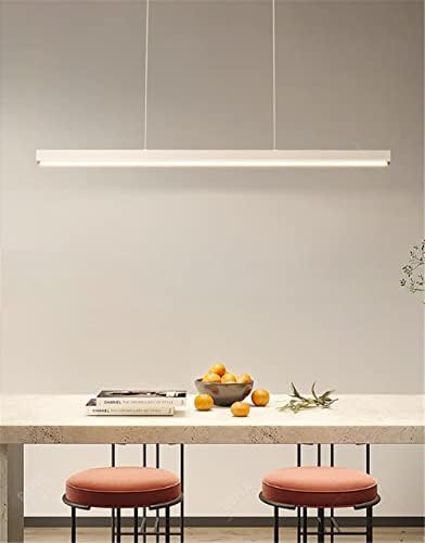 Niuyao Минималистичка линеарна светлина на приврзокот, модерен стил виси светло, предводена метална лустер остров светло за