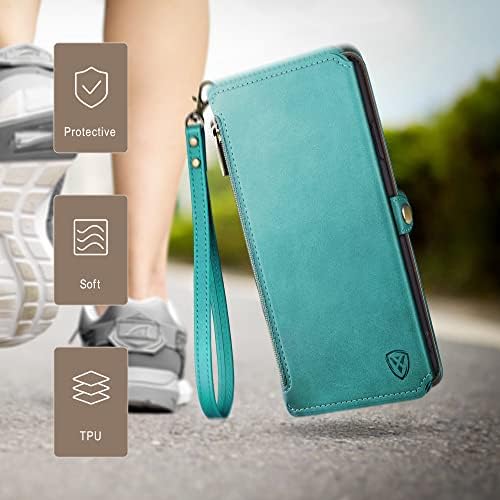 XcaseBar За Moto G Power 2022 5g паричник случај Со Држач За Кредитна Картичка, xcasebar, rfid Блокирање, Flipper Flip Фолио
