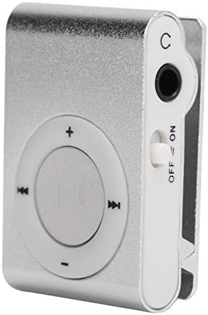 Преносен MP3 музички плеер, Mini-Mp3 Back-Clip Player Digital Media Player со слушалки и USB кабел
