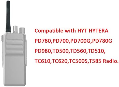 TDYU UHF 400-470MHz Stubby Antenna за Hytera Hyt PD-780 PD700 PD780 PD700G PD780G PD980 TD500 TD560 TD510 Walkie Talkie Двонасочен
