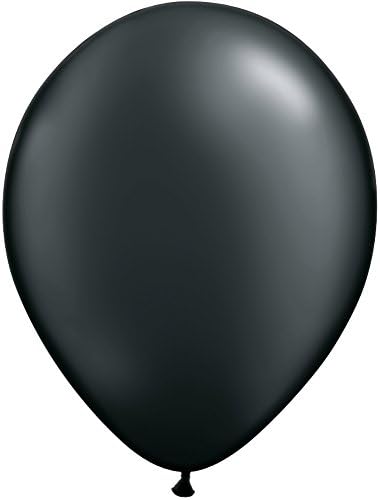 Компанија за пионерски балон 25 брои латекс балон, 11 , бисер оникс црна