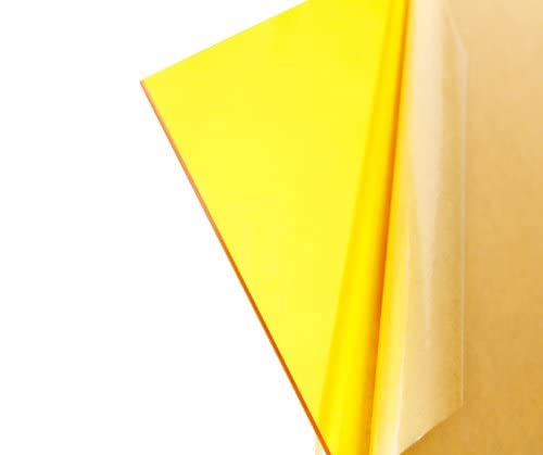 Транспарентен жолт акрилен лист 2208 1/8 x 5 x 10