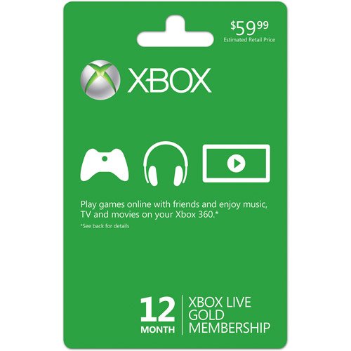 Xbox ВО ЖИВО 12 Месец Злато Членска Картичка