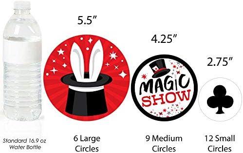 Голема Точка На Среќа Та-Да, Магично Шоу-Магична Роденденска Забава Џиновски Круг Конфети-Украси За Забави - Големи Конфети
