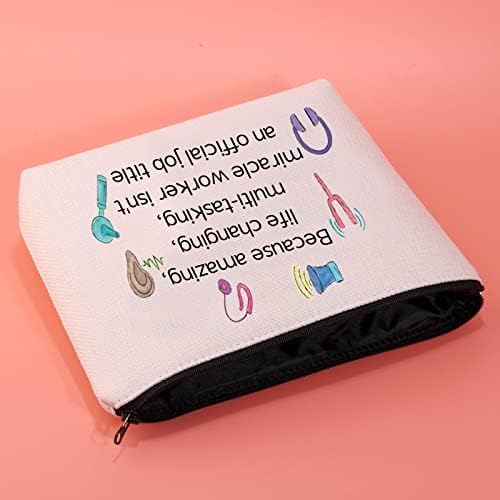 Мнигиу Аудиолог Подарок Аудиологија Козметичка Шминка Торба Подарок Аудиологија Дипломирање Студент Патент Торбичка
