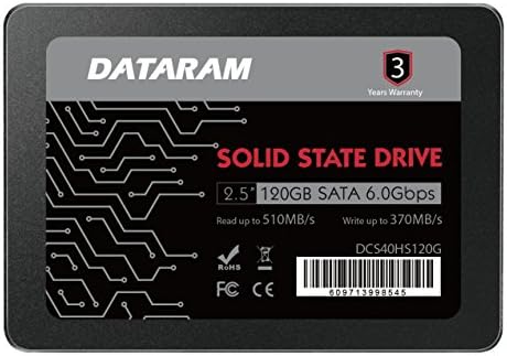 Dataram 120 GB 2.5 SSD диск солидна состојба на возење компатибилен со Asus Rog Rampage VI Extreme