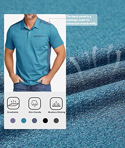 Зити голф кошула за мажи со кратки ракави Спортски Поло кошули мрежа Тенис маица
