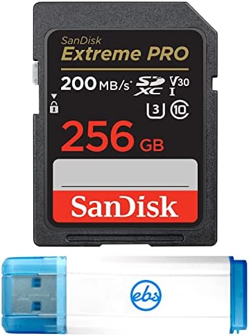 Sandisk Extreme Pro 256gb Sd Мемориска Картичка Работи Со Panasonic Mirrorless Камера Lumix DC-S5IIX и Lumix DC-S5II Пакет со