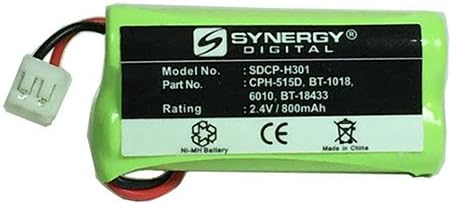 Синергија дигитална телефонска батерија безжични безжични, компатибилна со AT & T-Lucent EL52109 безжичен телефон,, компатибилен