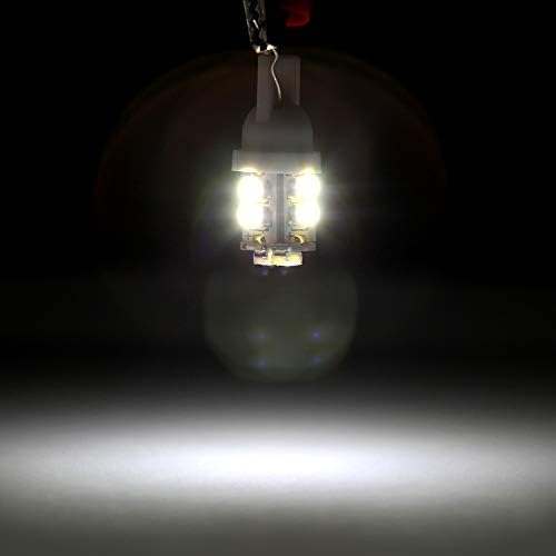 cciyu 194 LED Светилки T10 168 Супер Светла 6000K Бел Клин 2825 Замена Сијалица За Внатрешни Купола Мапа Светлината Регистарска