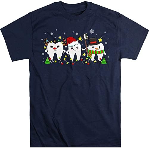 Божиќна кошула на екипажот Капзон, Божиќна кошула за стоматолози, кошула за стоматолошки асистент, подарок за хигиеничар за