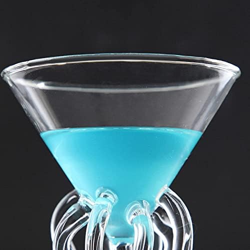 Bddalpke стакло коктел стакло Октопод Мартини стаклен сад за пијалоци