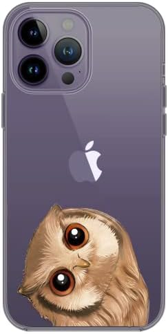 IPhone's iPhone 14 Pro Max Case, забавен був стил Симпатична шема на птици смешни цртани филмови животински дизајн Транспарентен