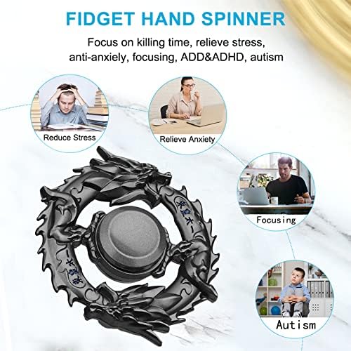 Dragon Fidget Spinners Metal Fidgets Рачен играчки Поставете рака Спинер забава фаворизира спирална пресврт прсти на прсти на
