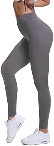 Huенски хеланки на Хуихен, меки меки јога панталони со меки високи половини со тренингот и фитнес S-3XL