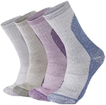 Geltdn 4 пара волна чорапи за мажи жени топло пешачење перниче унисекс чорапи планинарски ски -спортски чорапи)
