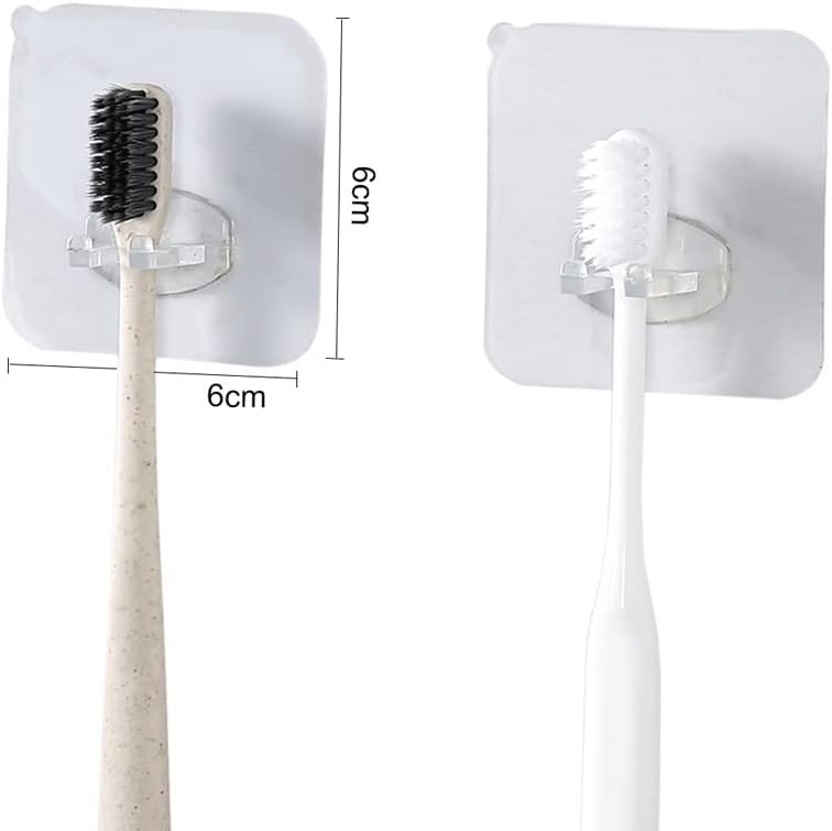 Дубао 4 парчиња држач за четкичка за заби Транспарентен патник штанд за заби за складирање на четки за бања додатоци за бања