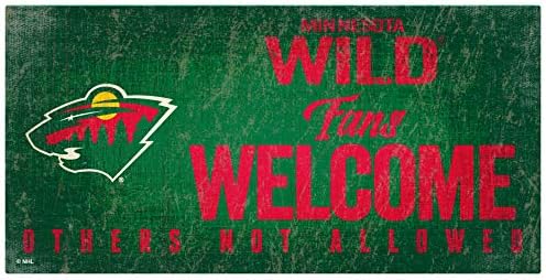 NHL Минесота Диви унисекс Минесота Диви навивачи го поздравуваат знакот, Тимската боја, 6 x 12