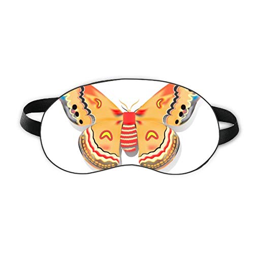 3Д кинеска пеперутка во портокалова боја за спиење на очите штит мека ноќно слепило на сенка