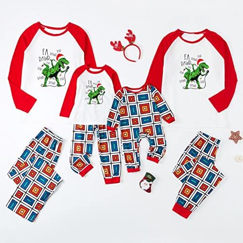 XBKPLO Christmas PJ, семејни пижами што одговараат на божиќни облека парови Подарок родител-дете PJS облека за Божиќ Божиќ