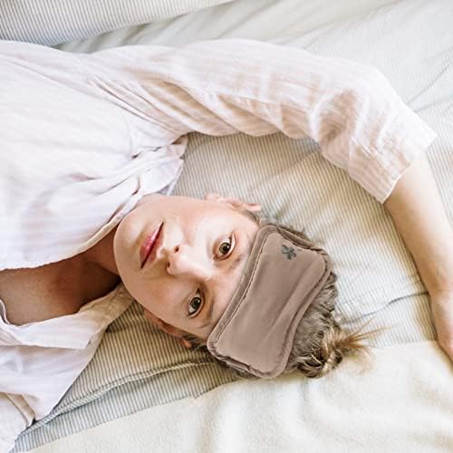 Исценета маска за спиење еластична замрзна до домашна маска за домашна лента за памук, удобно покритие штит пондерирана за возот